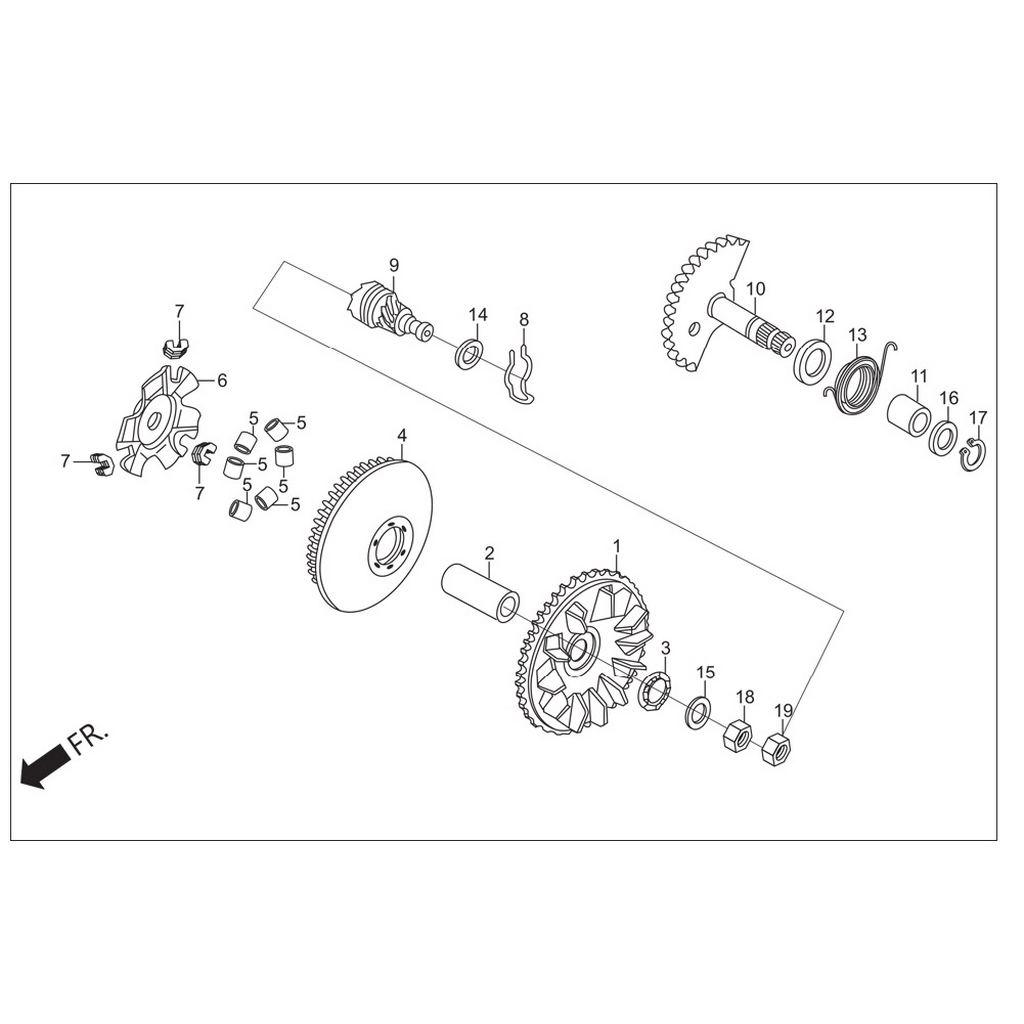 HERO PLEASURE VARYATOR KAPAK #HR102-PL E1201
